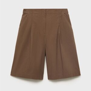 Mango NWT Cotton Suit Bermuda Shorts